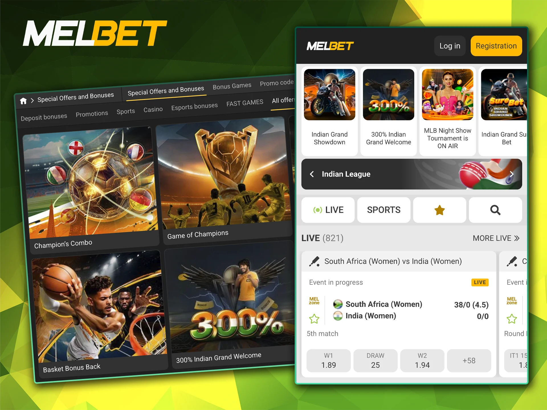 Melbet is one of the best bookmakers for your bets.