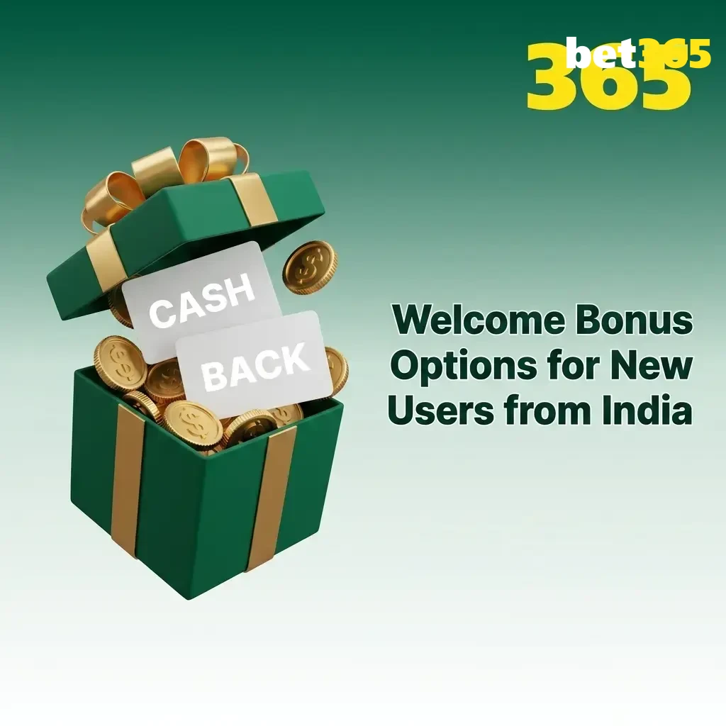 New user from India receiving a 15% welcome deposit bonus up to INR 4,000 on sports betting platform