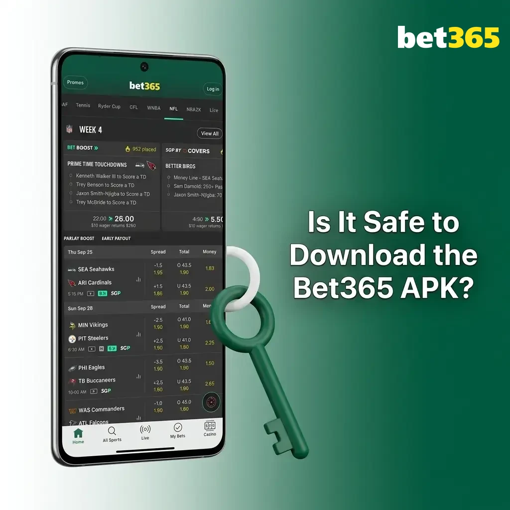 Bet365 APK safe download with MGA licence, SSL encryption, and responsible gambling features for secure betting