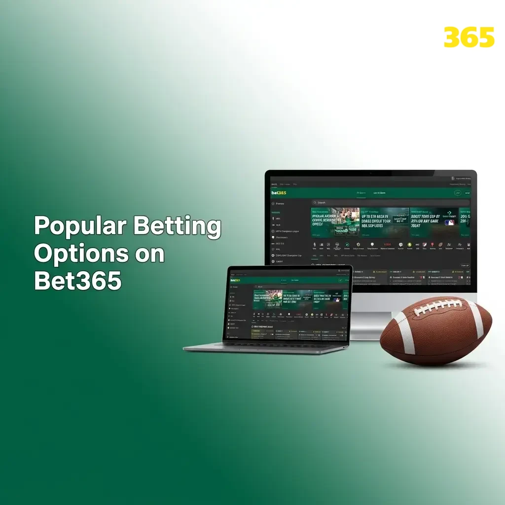 Popular Bet365 betting options including in-play markets, accumulators, and multi-event builders for Indian players